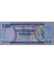 Гайана 100 долларов 2022 UNC. арт. 4022